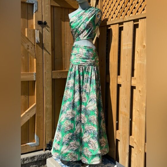 🆕 BRONX & BANCO 🧿 NWOT Jafari Havana Cut Out Gown, Vibrant Green - Sz XS/US 2 - Picture 12 of 16